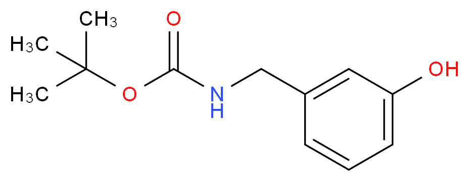 tert-butyl N-[(3-hydroxyphenyl)methyl]carbamate_Molecular_structure_CAS_)