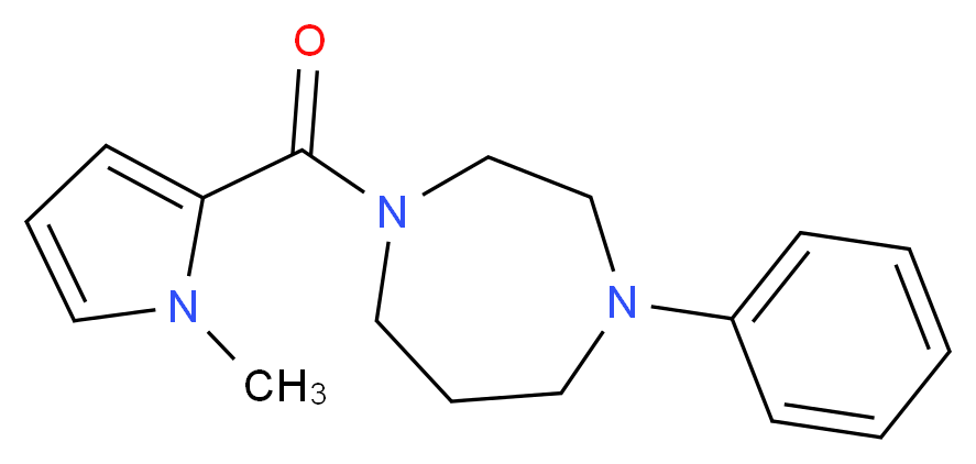 1-[(1-methyl-1H-pyrrol-2-yl)carbonyl]-4-phenyl-1,4-diazepane_Molecular_structure_CAS_)