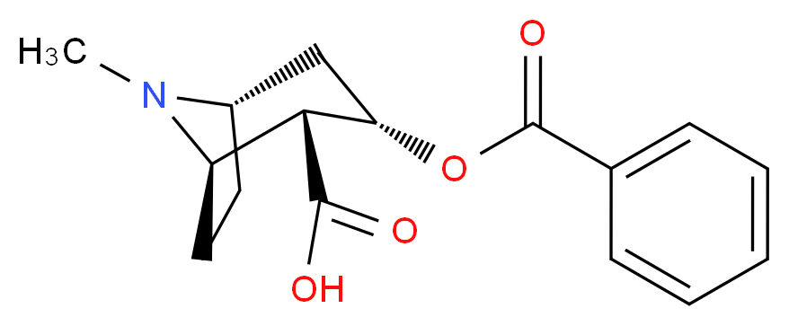 Benzoylecgonine solution_Molecular_structure_CAS_519-09-5)