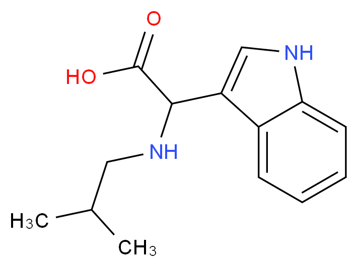 2-(1H-indol-3-yl)-2-(isobutylamino)acetic acid_Molecular_structure_CAS_)