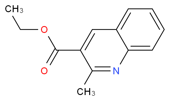 2-METHYL-QUINOLINE-3-CARBOXYLIC ACID ETHYL ESTER_Molecular_structure_CAS_15785-08-7)