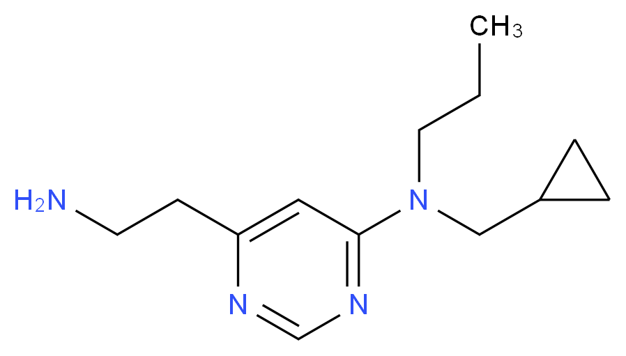 6-(2-aminoethyl)-N-(cyclopropylmethyl)-N-propylpyrimidin-4-amine_Molecular_structure_CAS_)