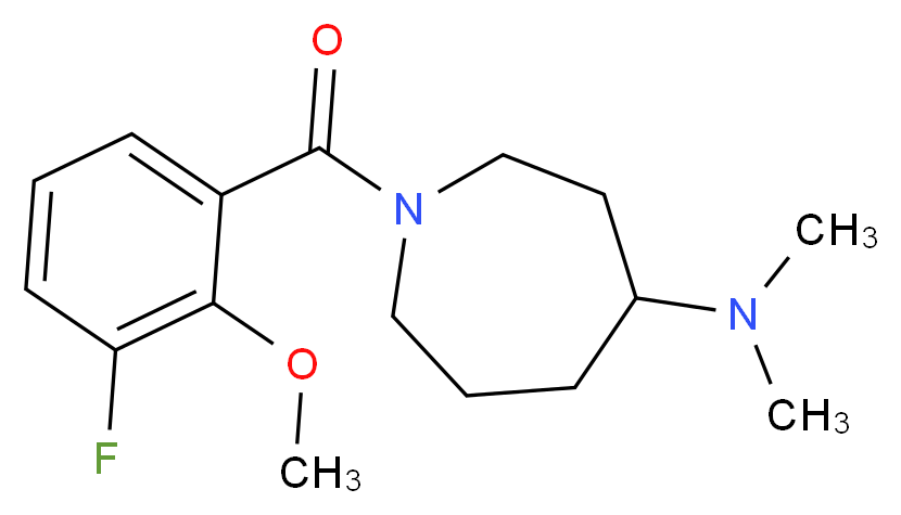 1-(3-fluoro-2-methoxybenzoyl)-N,N-dimethyl-4-azepanamine_Molecular_structure_CAS_)