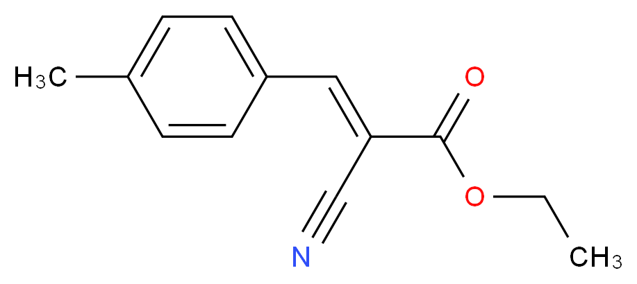 Ethyl 2-cyano-3-(4-methylphenyl)acrylate_Molecular_structure_CAS_2017-88-1)