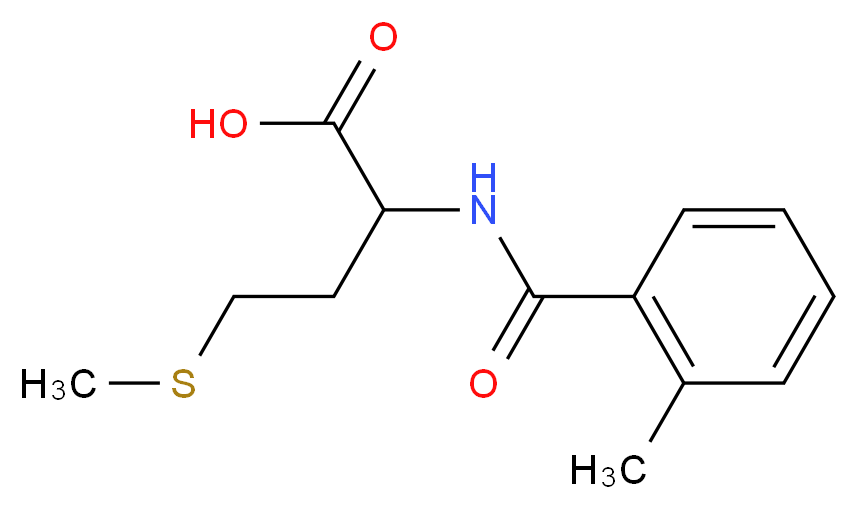 2-[(2-methylbenzoyl)amino]-4-(methylthio)butanoic acid_Molecular_structure_CAS_65054-80-0)