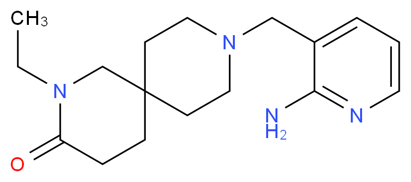 9-[(2-aminopyridin-3-yl)methyl]-2-ethyl-2,9-diazaspiro[5.5]undecan-3-one_Molecular_structure_CAS_)