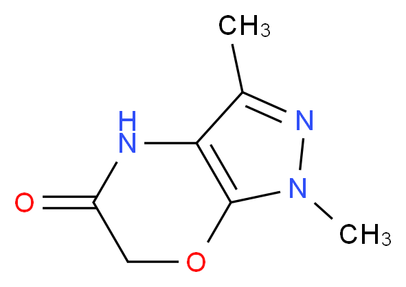 1,3-dimethyl-1H,4H,5H,6H-pyrazolo[3,4-b][1,4]oxazin-5-one_Molecular_structure_CAS_)