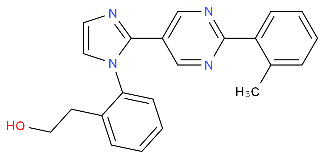 2-(2-{2-[2-(2-methylphenyl)pyrimidin-5-yl]-1H-imidazol-1-yl}phenyl)ethanol_Molecular_structure_CAS_)