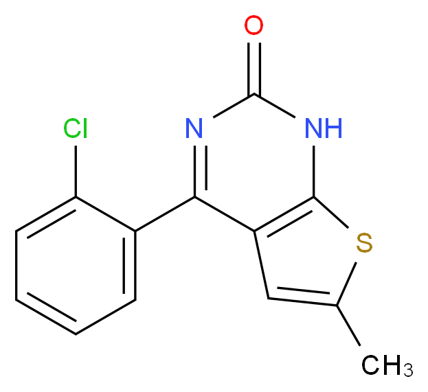4-(2-Chlorophenyl)-6-methylthieno[2,3-d]pyrimidin-2(1H)-one_Molecular_structure_CAS_677713-46-1)