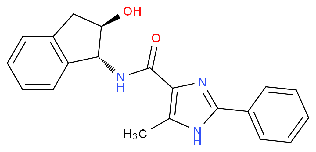 N-[(1R,2R)-2-hydroxy-2,3-dihydro-1H-inden-1-yl]-5-methyl-2-phenyl-1H-imidazole-4-carboxamide_Molecular_structure_CAS_)