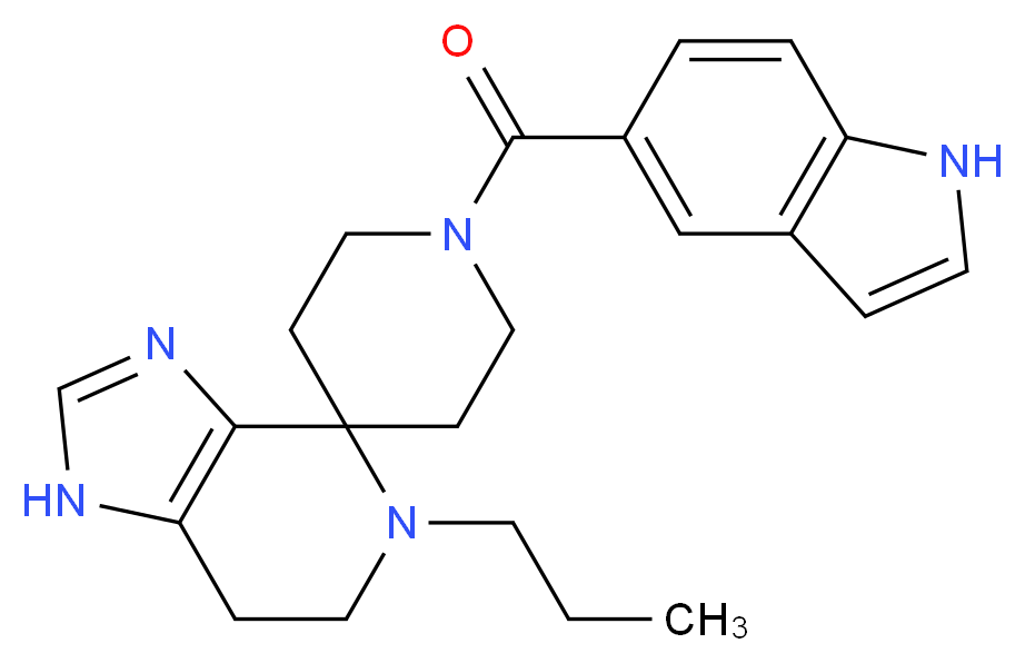 1'-(1H-indol-5-ylcarbonyl)-5-propyl-1,5,6,7-tetrahydrospiro[imidazo[4,5-c]pyridine-4,4'-piperidine]_Molecular_structure_CAS_)