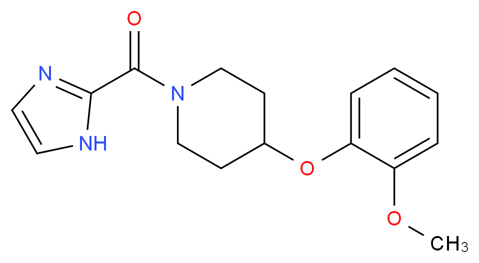 1-(1H-imidazol-2-ylcarbonyl)-4-(2-methoxyphenoxy)piperidine_Molecular_structure_CAS_)