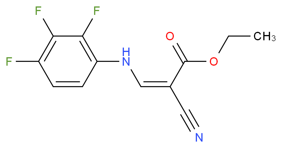 ethyl (2Z)-2-cyano-3-[(2,3,4-trifluorophenyl)amino]prop-2-enoate_Molecular_structure_CAS_)