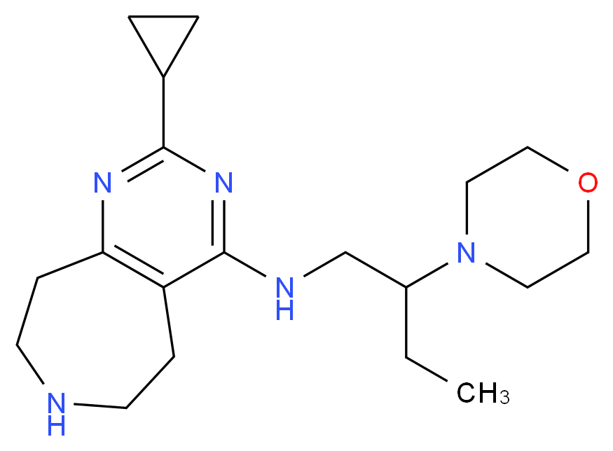 2-cyclopropyl-N-(2-morpholin-4-ylbutyl)-6,7,8,9-tetrahydro-5H-pyrimido[4,5-d]azepin-4-amine_Molecular_structure_CAS_)