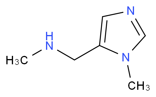 1-Methyl-5-[(methylamino)methyl]-1H-imidazole 97%_Molecular_structure_CAS_384821-19-6)