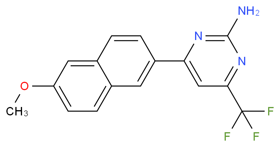 4-(6-methoxy-2-naphthyl)-6-(trifluoromethyl)pyrimidin-2-amine_Molecular_structure_CAS_519056-66-7)