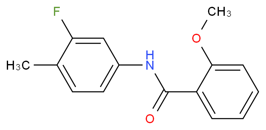 N-(3-Fluoro-4-methylphenyl)-2-methoxybenzamide_Molecular_structure_CAS_903800-72-6)