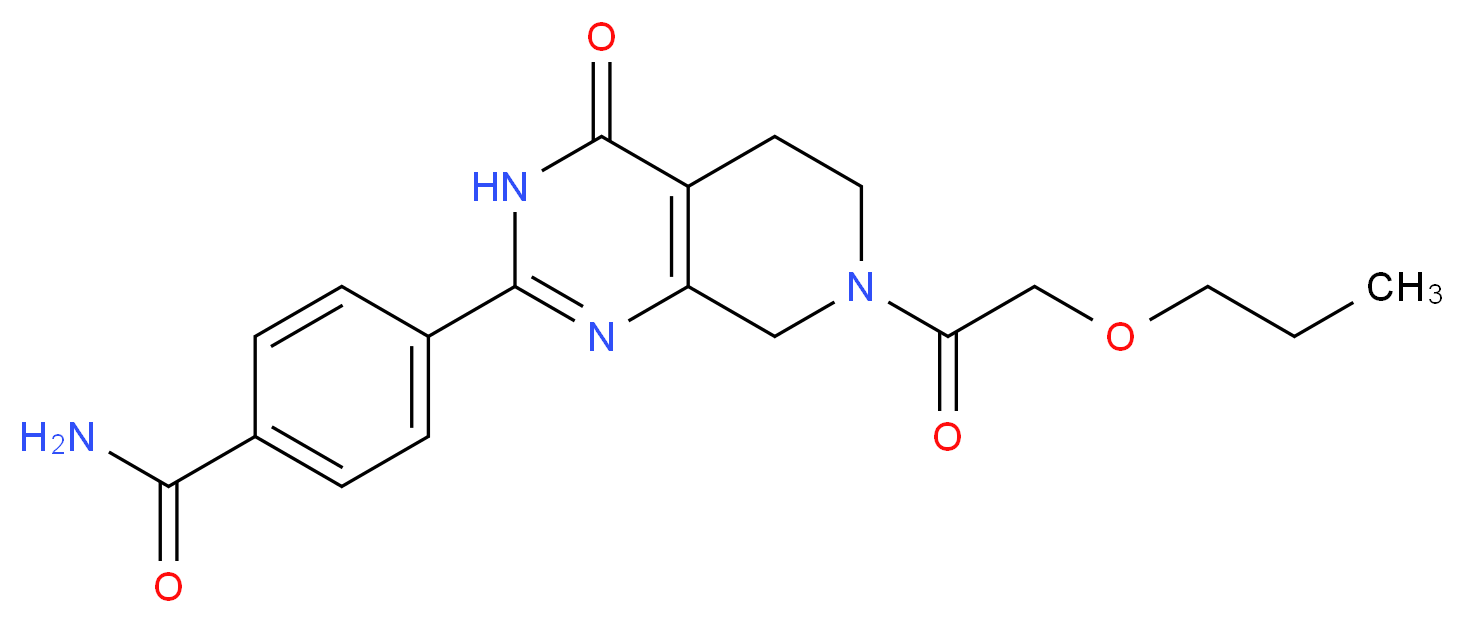 4-[4-oxo-7-(propoxyacetyl)-3,4,5,6,7,8-hexahydropyrido[3,4-d]pyrimidin-2-yl]benzamide_Molecular_structure_CAS_)