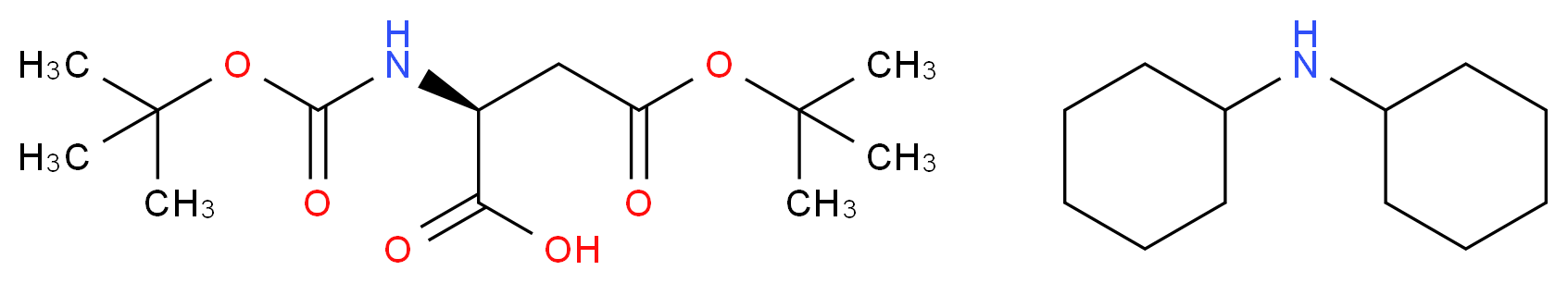 Boc-L-Asp(OtBu)-OH (dicyclohexylammonium) salt_Molecular_structure_CAS_1913-12-8)