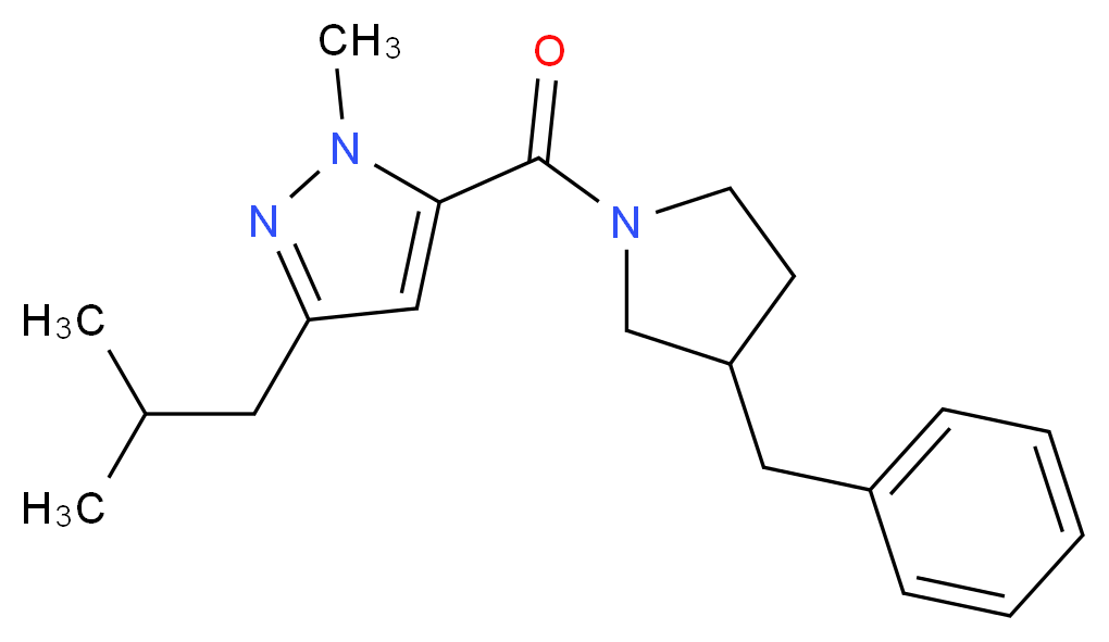 5-[(3-benzyl-1-pyrrolidinyl)carbonyl]-3-isobutyl-1-methyl-1H-pyrazole_Molecular_structure_CAS_)