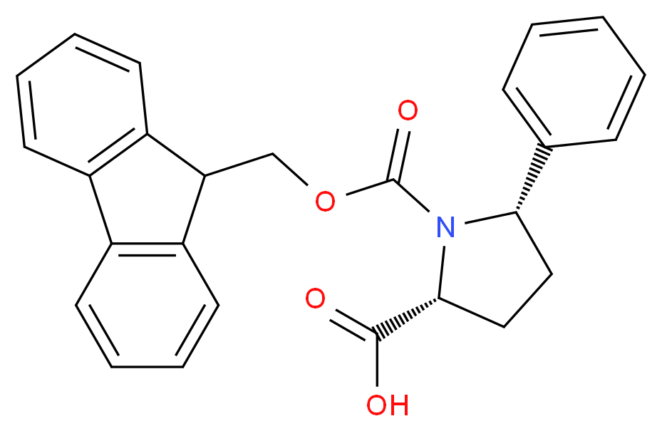Fmoc-(2R,5S)-5-phenyl-pyrrolidine-2-carboxylic acid_Molecular_structure_CAS_)