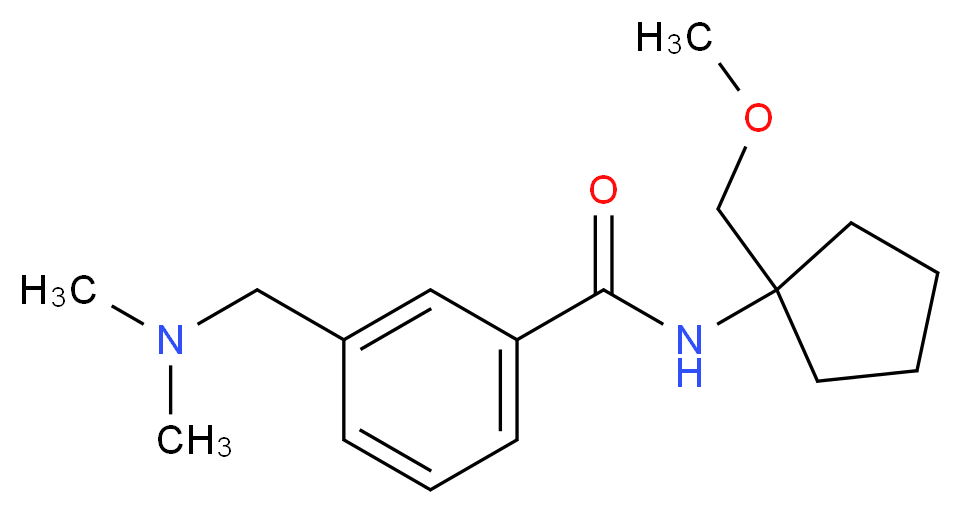 3-[(dimethylamino)methyl]-N-[1-(methoxymethyl)cyclopentyl]benzamide_Molecular_structure_CAS_)
