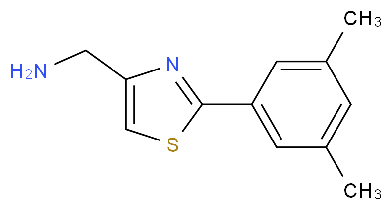 C-[2-(3,5-DIMETHYL-PHENYL)-THIAZOL-4-YL]-METHYLAMINE_Molecular_structure_CAS_885280-05-7)