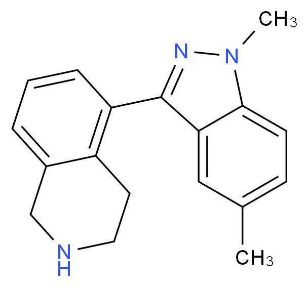 5-(1,5-dimethyl-1H-indazol-3-yl)-1,2,3,4-tetrahydroisoquinoline_Molecular_structure_CAS_)