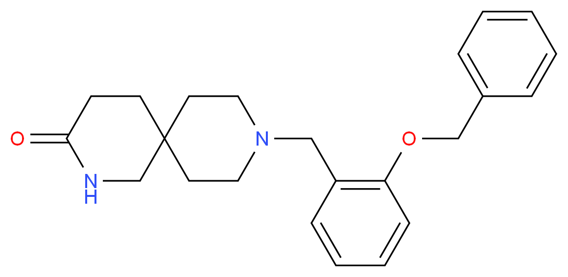 9-[2-(benzyloxy)benzyl]-2,9-diazaspiro[5.5]undecan-3-one_Molecular_structure_CAS_)