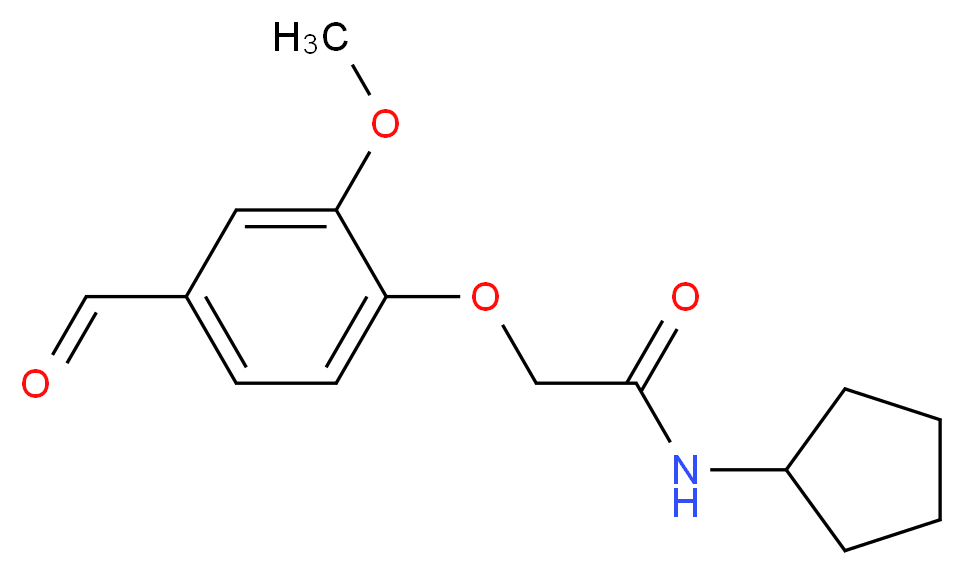 N-cyclopentyl-2-(4-formyl-2-methoxyphenoxy)acetamide_Molecular_structure_CAS_)