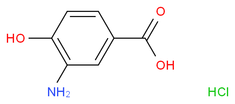 4-Hydroxy-3-aminobenzoic acid HCl_Molecular_structure_CAS_1571-65-9)