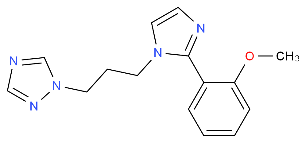 1-{3-[2-(2-methoxyphenyl)-1H-imidazol-1-yl]propyl}-1H-1,2,4-triazole_Molecular_structure_CAS_)