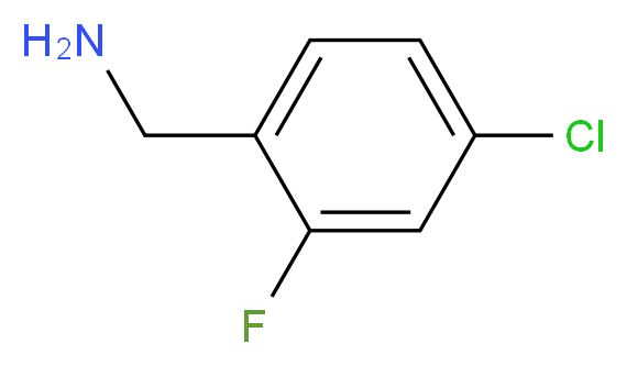 4-Chloro-2-fluorobenzyl amine_Molecular_structure_CAS_72235-57-5)