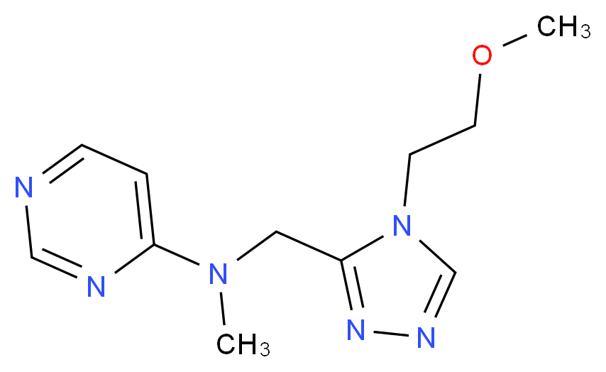 N-{[4-(2-methoxyethyl)-4H-1,2,4-triazol-3-yl]methyl}-N-methylpyrimidin-4-amine_Molecular_structure_CAS_)