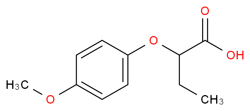 2-(4-Methoxyphenoxy)butanoic acid_Molecular_structure_CAS_)