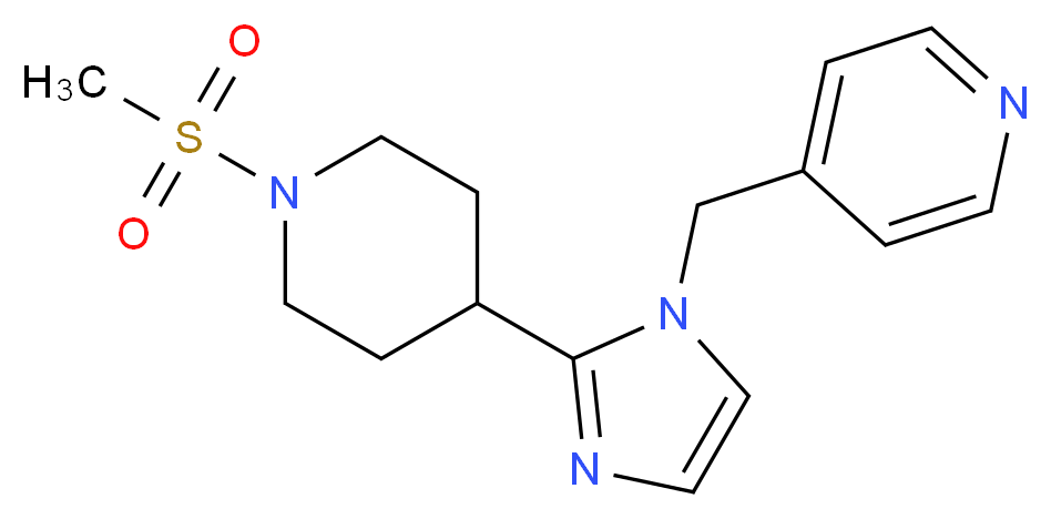 4-({2-[1-(methylsulfonyl)-4-piperidinyl]-1H-imidazol-1-yl}methyl)pyridine_Molecular_structure_CAS_)