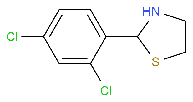 2-(2,4-Dichlorophenyl)-1,3-thiazolidine_Molecular_structure_CAS_67189-27-9)