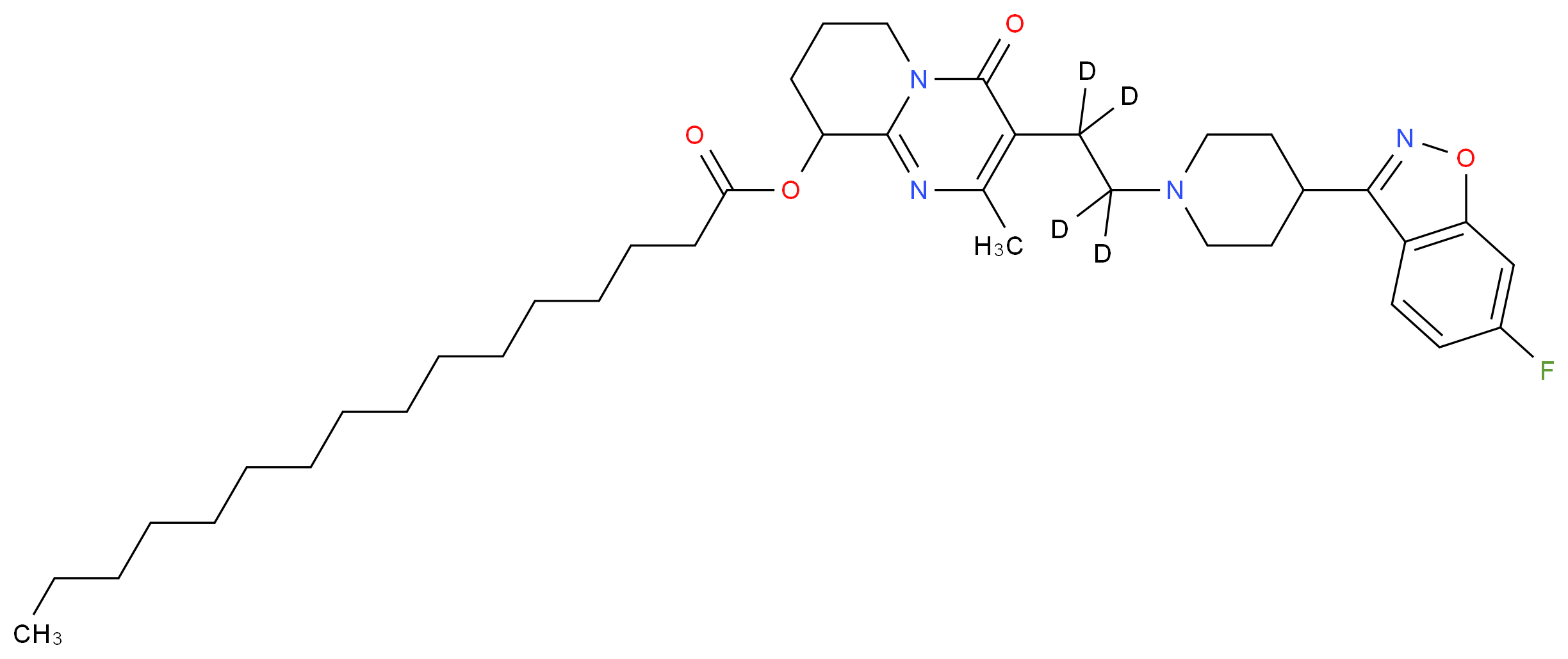 Paliperidone Palmitate-d4_Molecular_structure_CAS_)