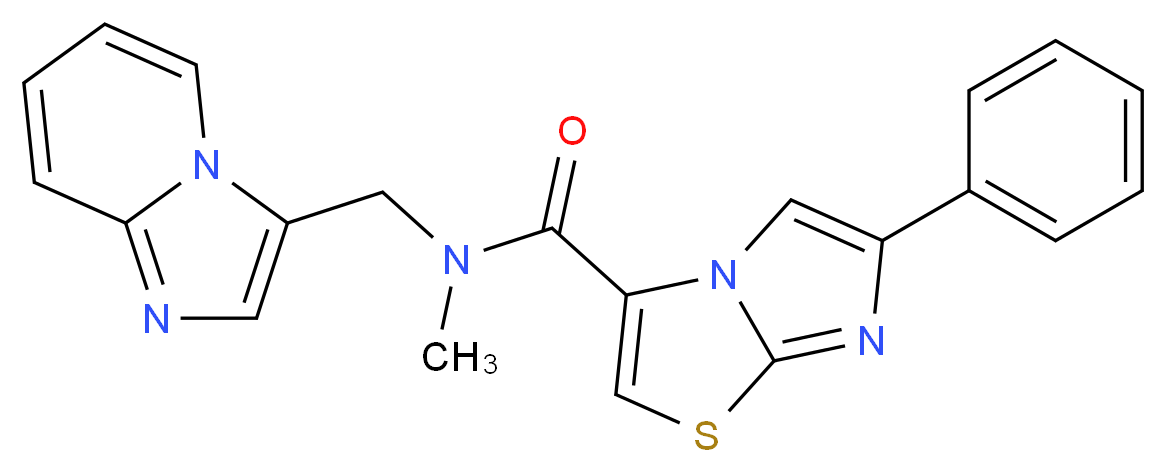 N-(imidazo[1,2-a]pyridin-3-ylmethyl)-N-methyl-6-phenylimidazo[2,1-b][1,3]thiazole-3-carboxamide_Molecular_structure_CAS_)