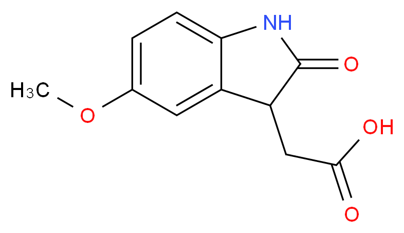 (5-Methoxy-2-oxo-2,3-dihydro-1H-indol-3-yl)-acetic acid_Molecular_structure_CAS_885272-25-3)