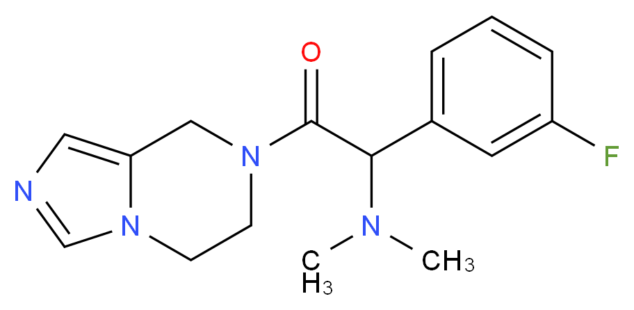 2-(5,6-dihydroimidazo[1,5-a]pyrazin-7(8H)-yl)-1-(3-fluorophenyl)-N,N-dimethyl-2-oxoethanamine_Molecular_structure_CAS_)