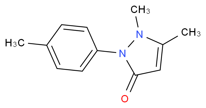 2,3-Dimethyl-1-(4-methylphenyl)-3-pyrazolin-5-one_Molecular_structure_CAS_56430-08-1)