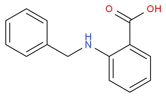 2-(benzylamino)benzoic acid_Molecular_structure_CAS_)