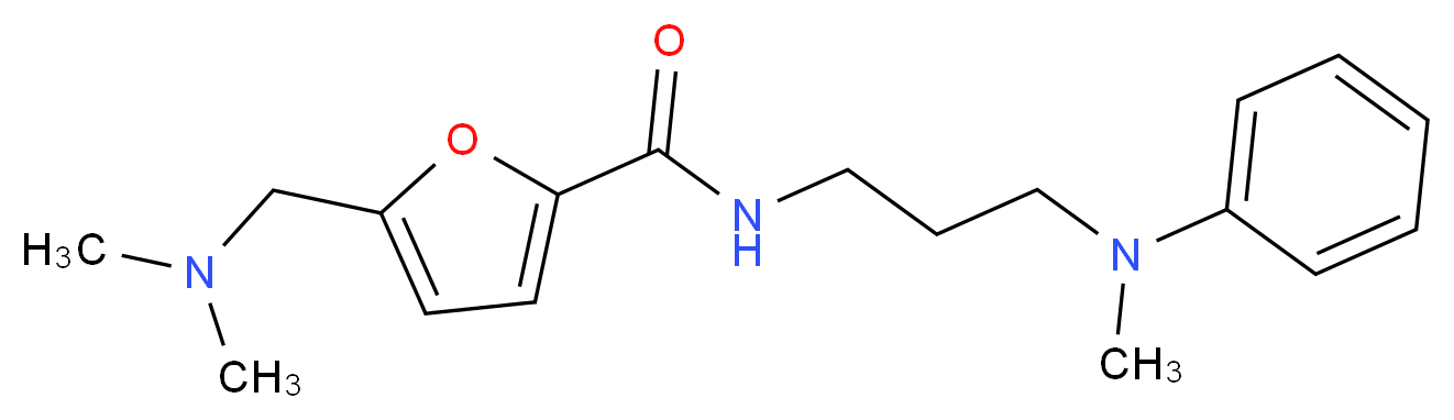 5-[(dimethylamino)methyl]-N-{3-[methyl(phenyl)amino]propyl}-2-furamide_Molecular_structure_CAS_)