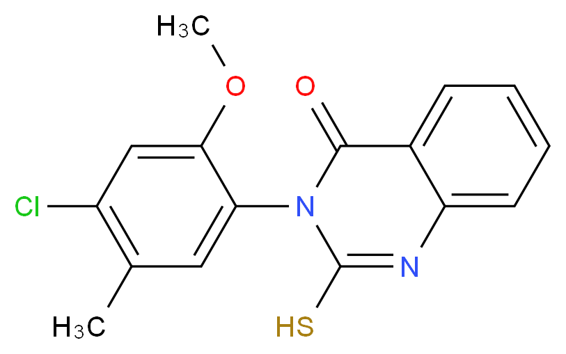 3-(4-Chloro-2-methoxy-5-methyl-phenyl)-2-mercapto-3H-quinazolin-4-one_Molecular_structure_CAS_)
