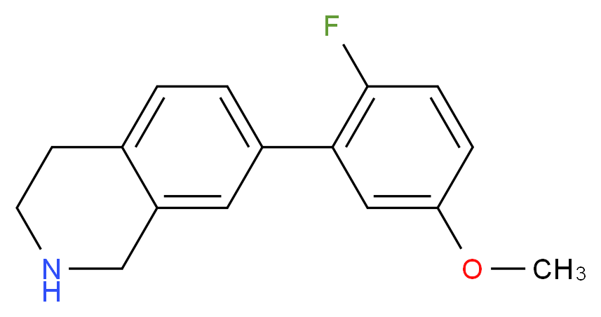 7-(2-fluoro-5-methoxyphenyl)-1,2,3,4-tetrahydroisoquinoline_Molecular_structure_CAS_)