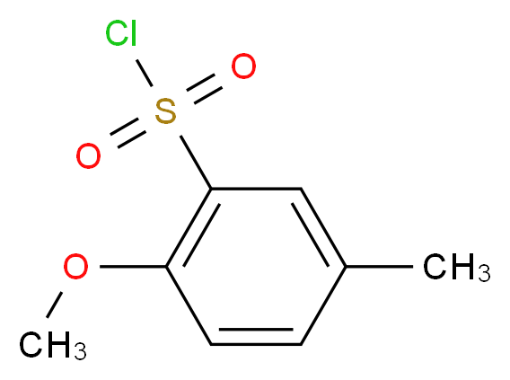 2-Methoxy-5-methylbenzenesulfonyl chloride_Molecular_structure_CAS_88040-86-2)