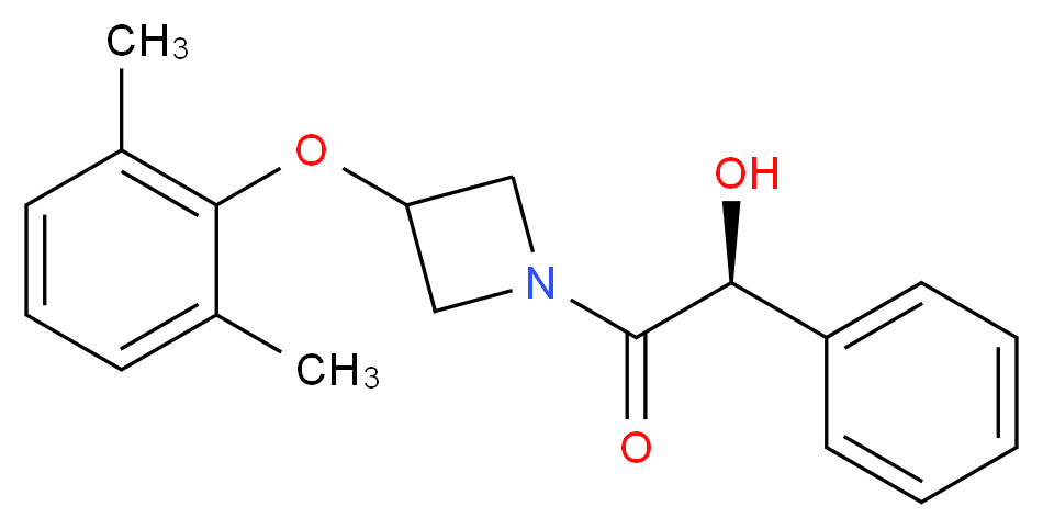 (1S)-2-[3-(2,6-dimethylphenoxy)-1-azetidinyl]-2-oxo-1-phenylethanol_Molecular_structure_CAS_)