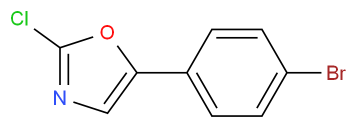 5-(4-bromophenyl)-2-chlorooxazole_Molecular_structure_CAS_1060816-28-5)
