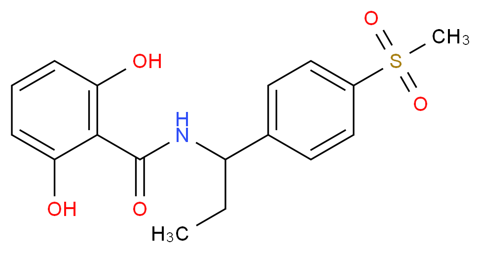 2,6-dihydroxy-N-{1-[4-(methylsulfonyl)phenyl]propyl}benzamide_Molecular_structure_CAS_)